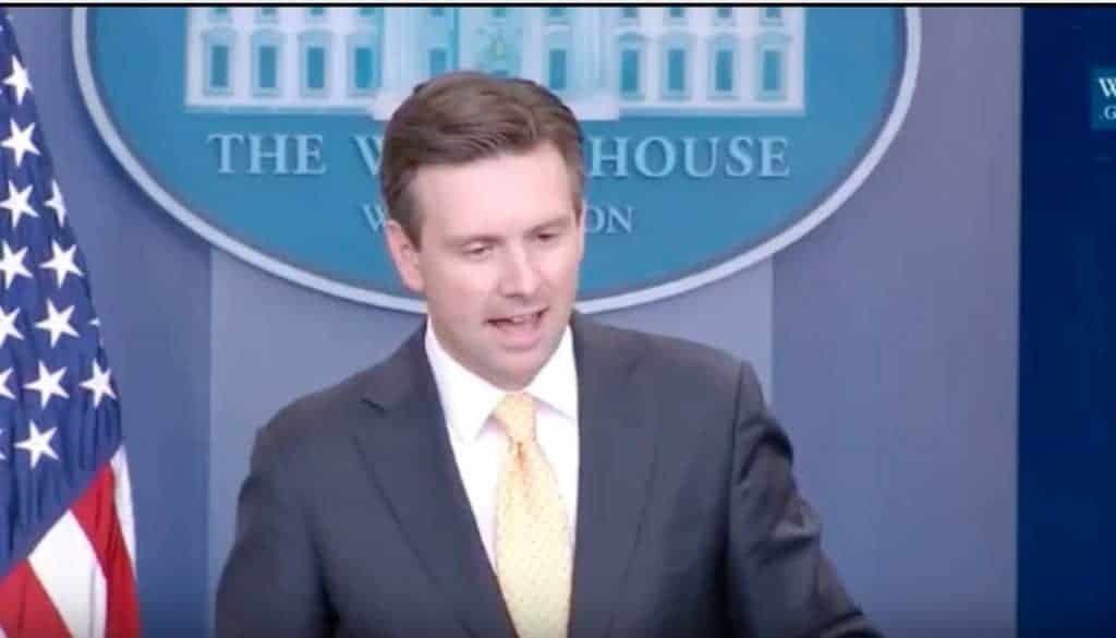 Josh Earnest at his last press briefing as White House spokesperson.