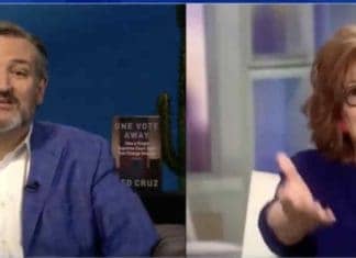 Triggered: Senator Cruz sent Joy Behar into a Joyless state