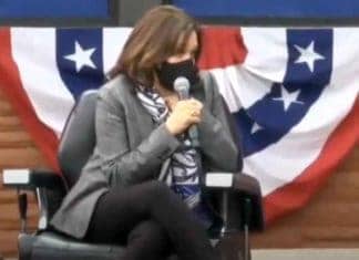 Kamala agrees with a Michiganer that the USA was founded on evil