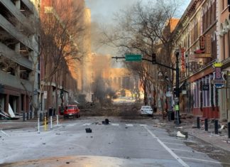 Large explosion in Nashville on Christmas Day – appears deliberate