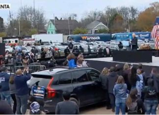 Millions of Biden fans show up to hear him speak in Georgia LOL