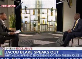 Jacob Blake gives his side of the story for a puff interview on ABC