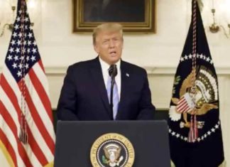 President Trump condemns the violence at the Capitol and concedes in a way