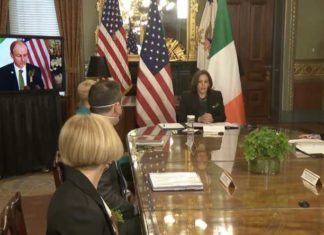 Kamala Harris holds a meeting in lieu of Joe and trashes the USA