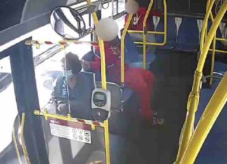 Huh? Young black man sets random bus rider’s hair on fire