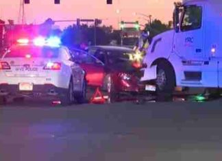 2 little Utah girls, 9 & 4, crashed into a semi as they drove to the ocean