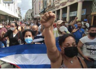 Breaking…facing imprisonment & death, thousands protest in Cuba, chanting ‘freedom’