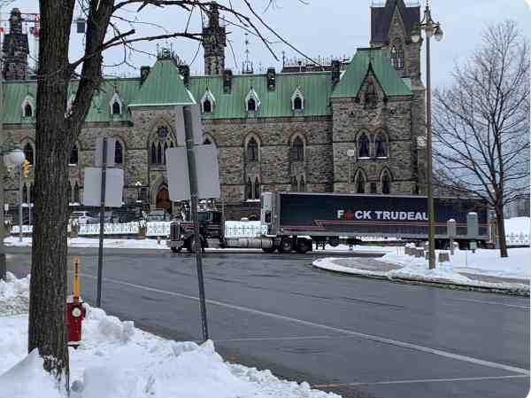 Truckers Begin to Arrive in Ottawa as Trudeau Hides. Let's Go, Brandon - Vimarsana News