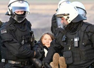 Greta Thunberg Stages Her Arrest at a Violent Antifa ‘Protest’