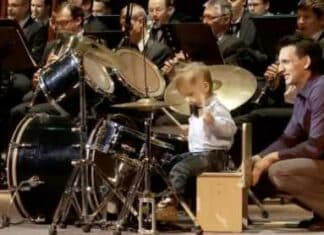 Three-Year-Old Drummer Leads the Orchestra – It’s Great!