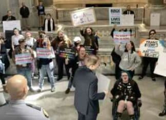 Angry, Screaming Trans People Mob KY Capitol Over Bill Protecting Children