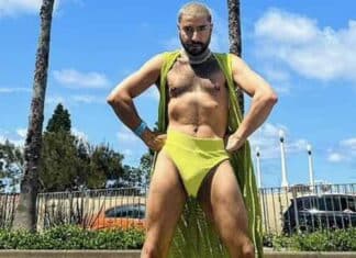 Bearded Man Fronts Women’s Swimwear Brand