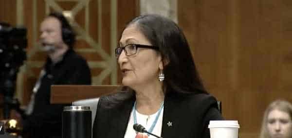 NextImg:Interior Secretary Deb Haaland, "Treason" or "Lying"? Asks a Reporter