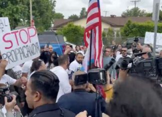 Mostly Peaceful Protest at Saticoy Elementary Over Gay Pride “Grooming”
