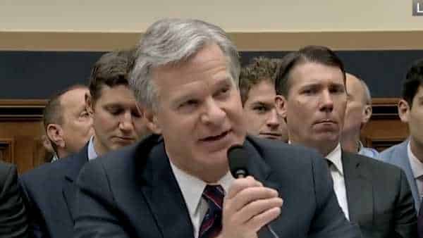 NextImg:Director Wray Blows Up at Hearing When Confronted with Facts