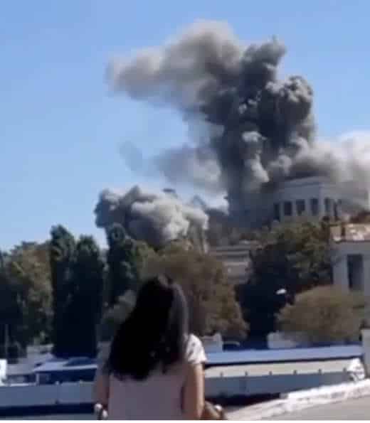 NextImg:Ukraine Hits Russia's Black Sea Fleet in Crimea