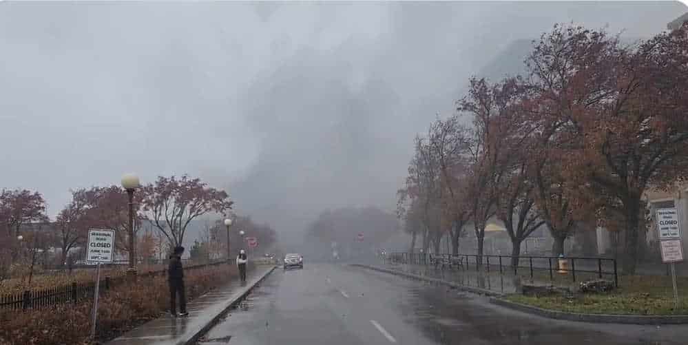 NextImg:Dangerous Explosion on Rainbow Bridge on US-Canada Border