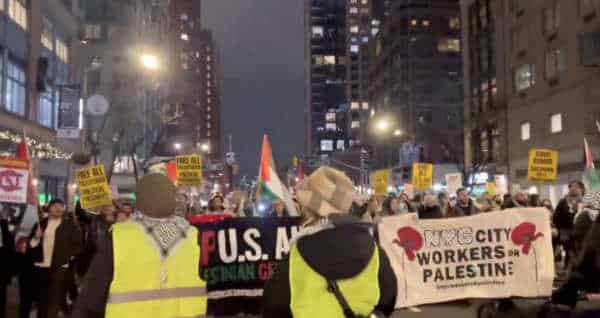 NextImg:Thousands of Pro-Hamas Leftists March to Times Square