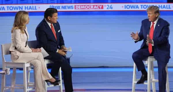 NextImg:Ratings Are In: Trump Town Hall Smokes DeSantis-Haley Debate