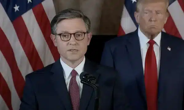 Highly Informative Presser: Donald Trump with Speaker Johnson
