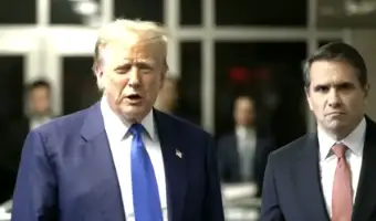 President Trump Speaks Under Gag Order After Hicks Testimony