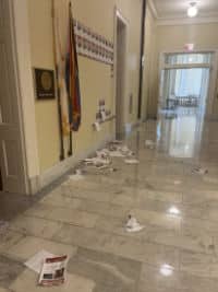 Hamas Terrorist Radicals Vandalized Rep’s Office in the Capitol