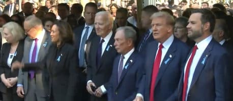 Trump Receives an Enthusiastic Welcome at 9/11 Memorial