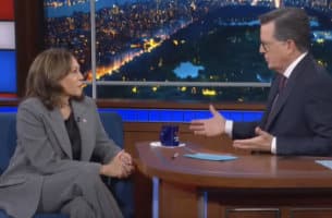 Harris Tells Colbert Why She’s the Change Nominee: I’m Not Trump