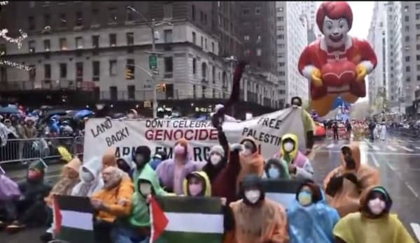 Pro-Hamas Supporters Try to Destroy the Thanksgiving Day Parade