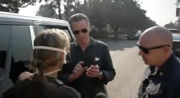 Upset LA Woman Confronts Newsom About His Failures