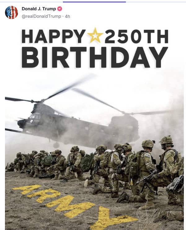 Happy Birthday to Our US Army