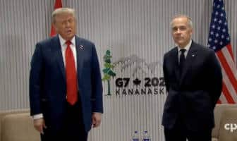 President Trump Meets with Prime Minister Carney at the G7