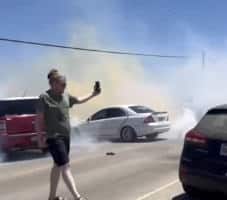 Violent Anti-ICE Standoff in Ventura, California Right Now