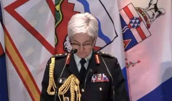 Canada’s Top General, a Teary-Eyed Female, Weepy Over Racism