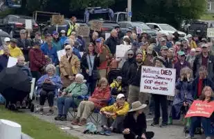 Sights and Sounds of the No Kings White Supremacist Rally