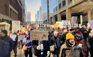 Massive Numbers of Reds Marching in Minneapolis