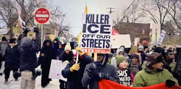 Omar Marches in a Newly Staged Democrat Performance