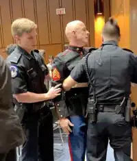 Watch Sen. Sheehy Help Police Constrain Radical Brian McGinnis