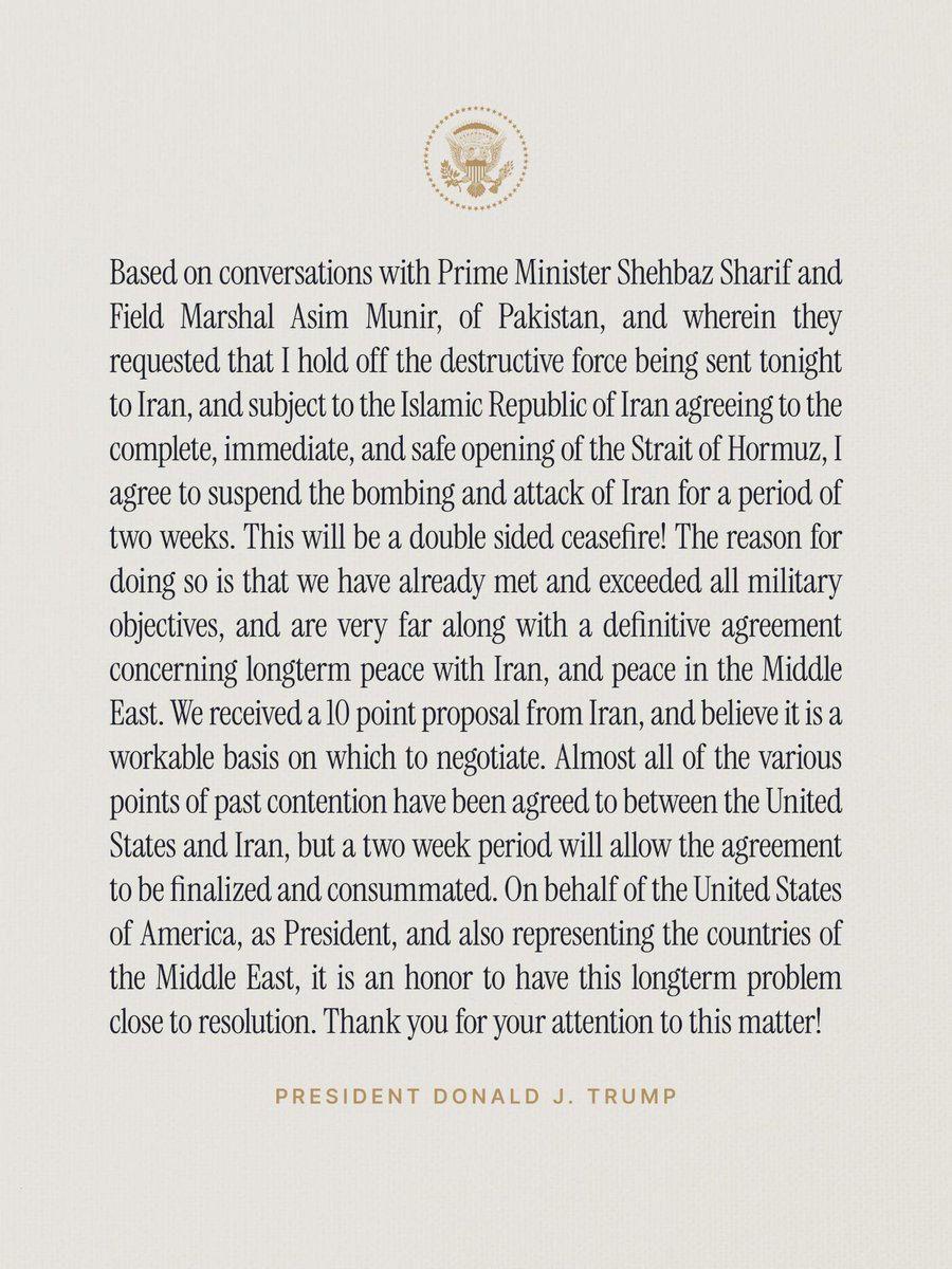 Two-Week Ceasefire, The Strait is Open