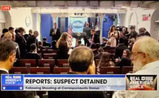 The Moment President Trump and Vice President Vance Were Rushed Off the Stage