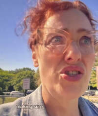 White Lib Woman Protects School Graduation from ICE