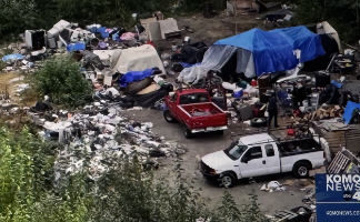 Seattle Drug Addict Camp Expands Over Public & Private Property